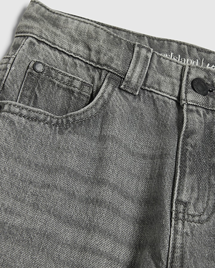 Boys Grey Loose Fit Jeans
