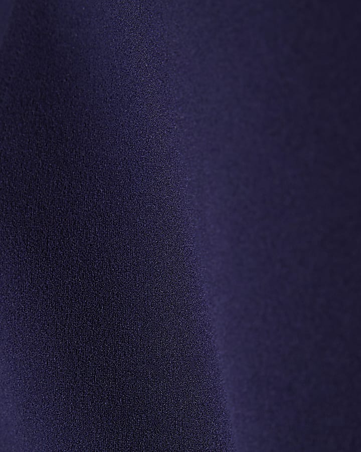 Mini Girls Navy Bow Playsuit