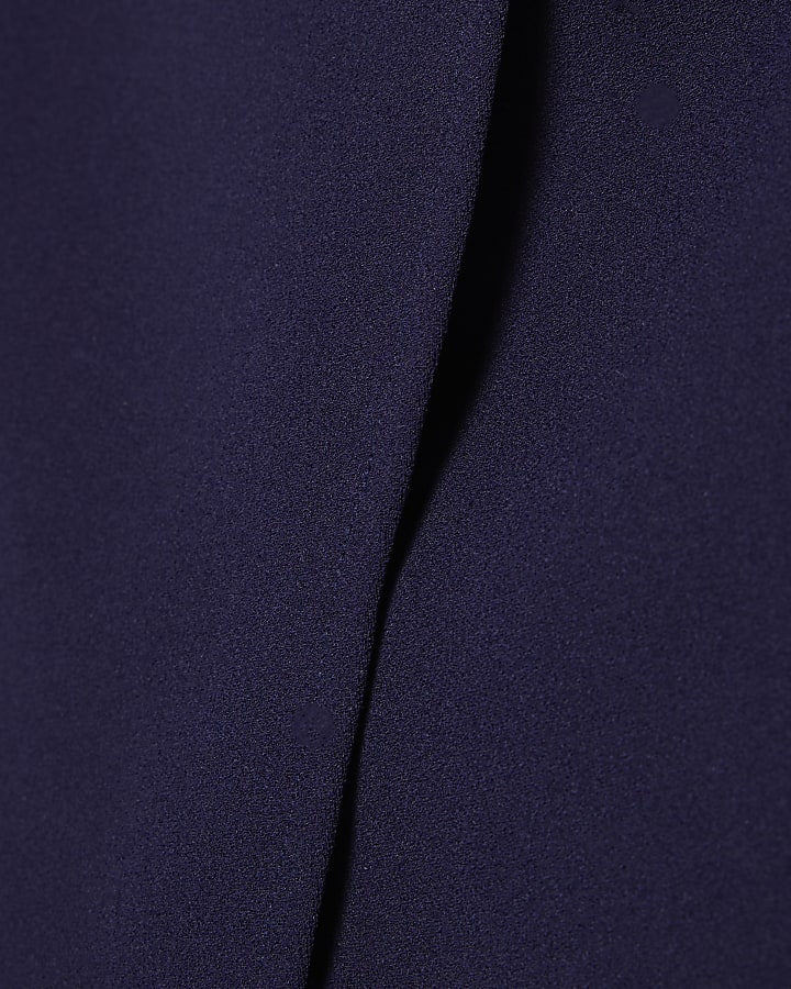 Mini Girls Navy Bow Playsuit