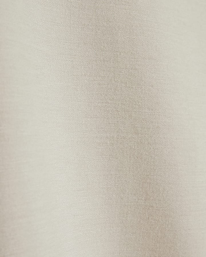 Girls Cream Premium Fold Over Flared Trousers