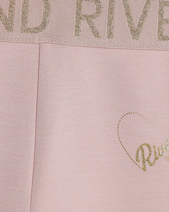 Mini Girls Pink Premium Zip Hoodie Set