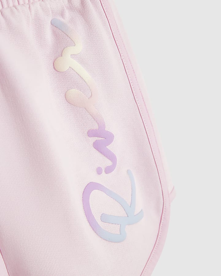 Girl Pink Rainbow Scripty RI Jacket Set