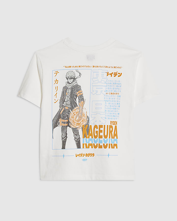 Boys White Ninja T-Shirt