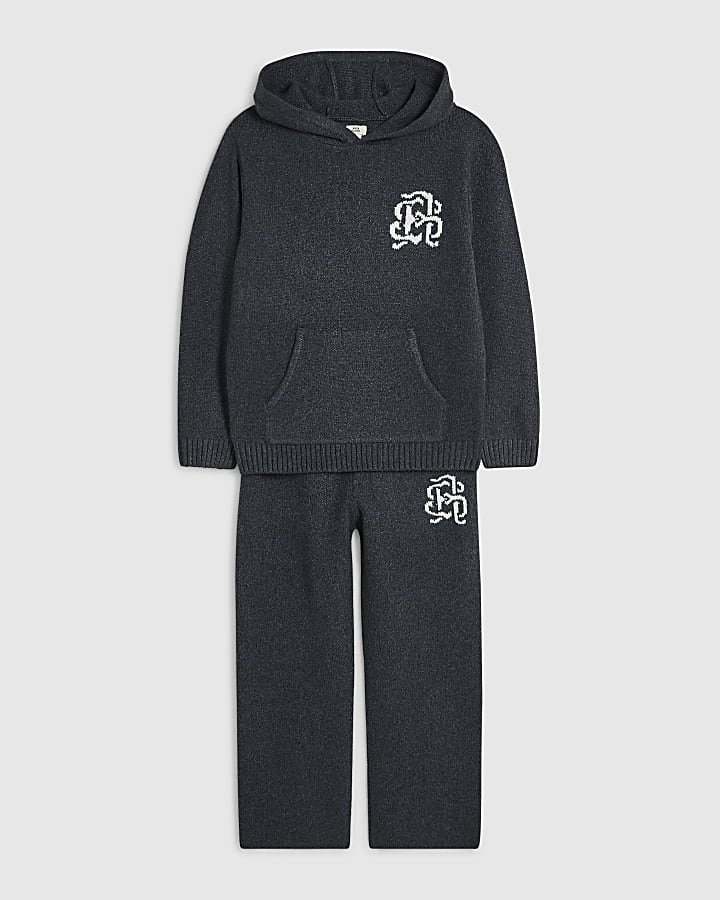 Boys Grey Cosy Essential Hoodie Set