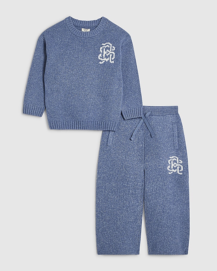 Mini Boys Blue RI Jumper Set