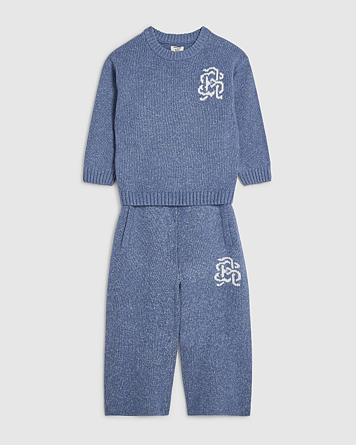 Mini Boys Blue RI Jumper Set