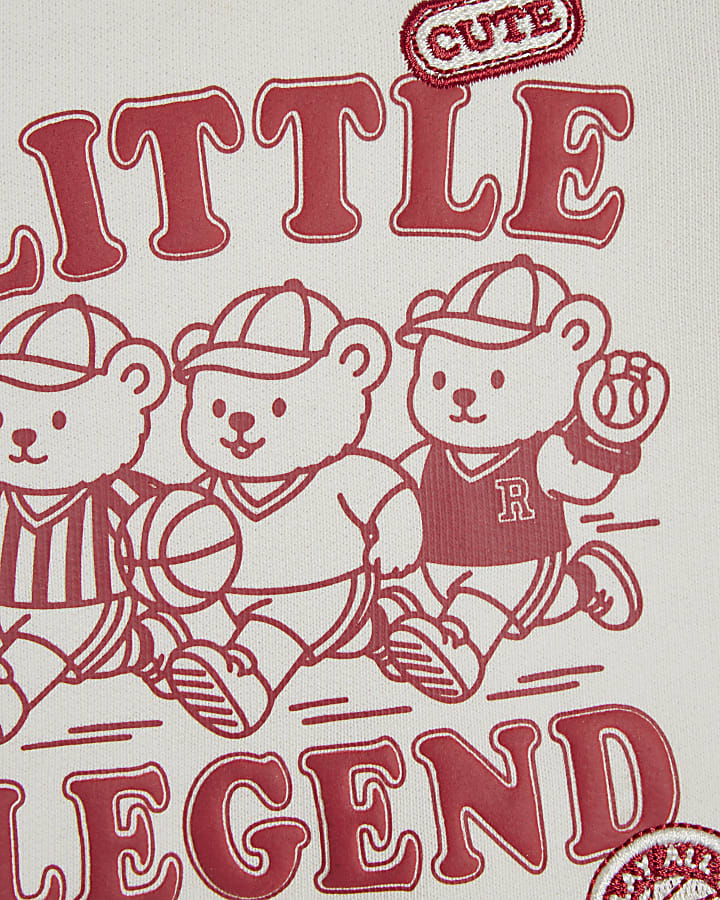Baby Boys Cream Little Legend T-Shirt Set