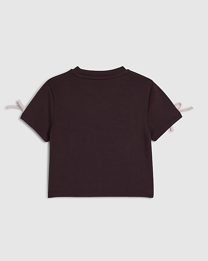 Girls Purple Premium RI Taped T-Shirt