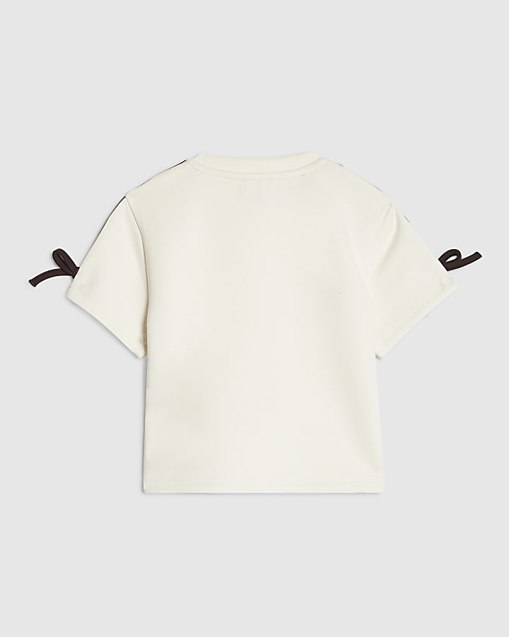Girls Cream Premium RI Taped T-Shirt
