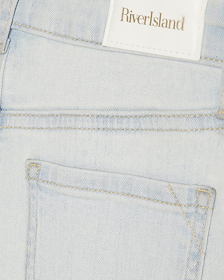 Girls Blue Light Wash Flare Jeans