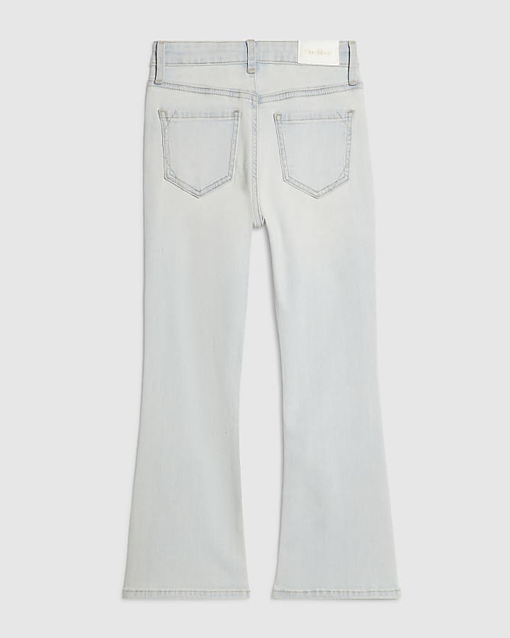 Girls Blue Light Wash Flare Jeans
