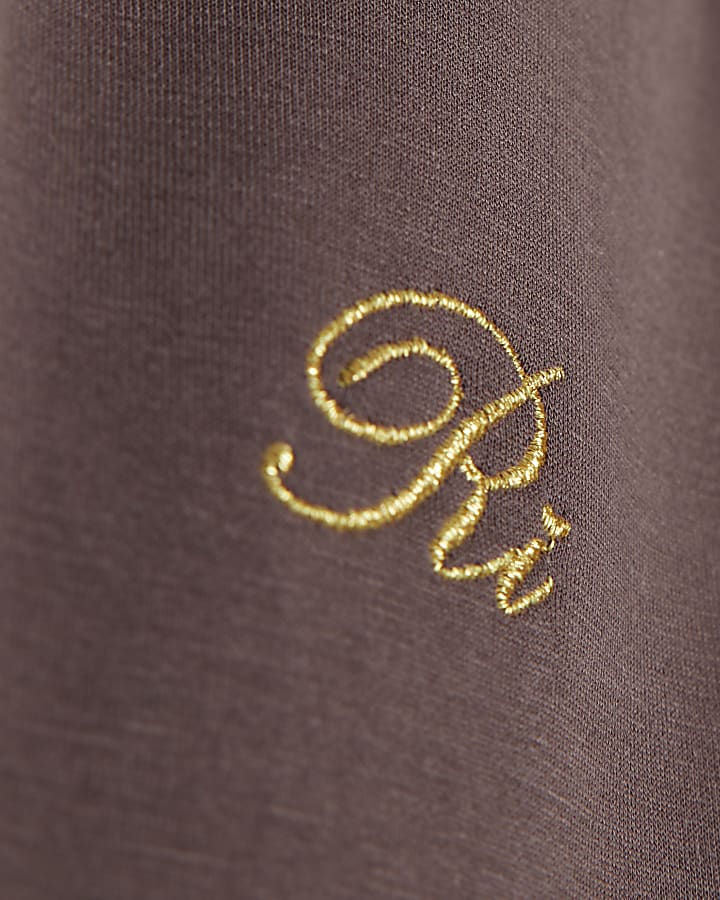 Girls Brown Premium Wide Leg Trousers
