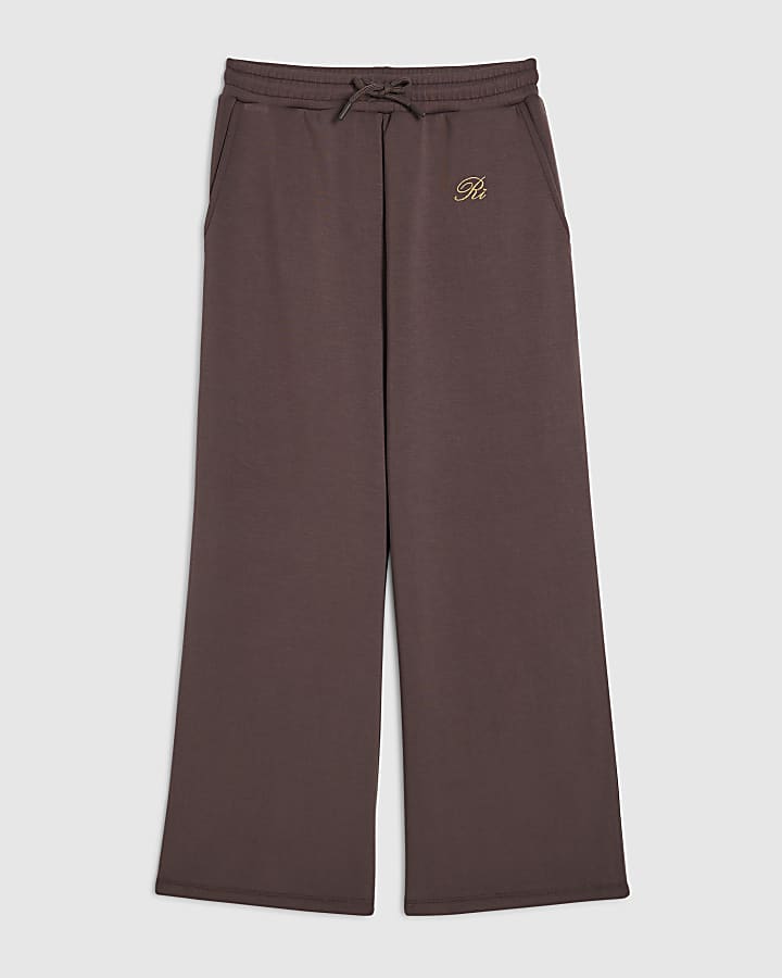 Girls Brown Premium Wide Leg Trousers