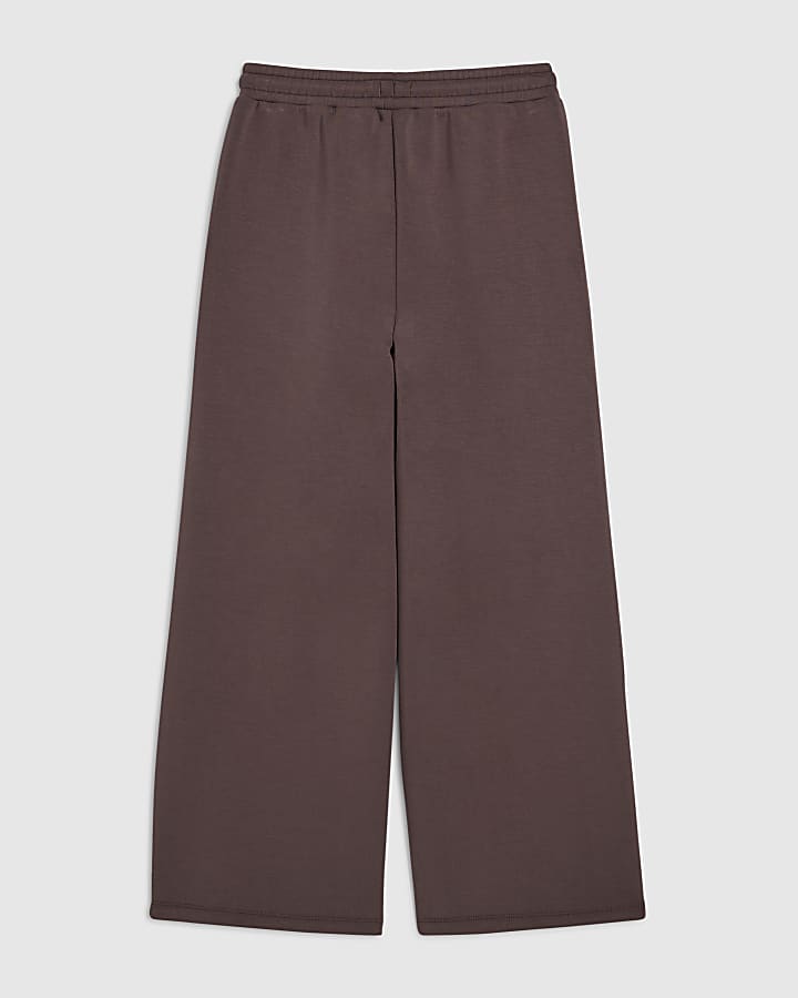 Girls Brown Premium Wide Leg Trousers