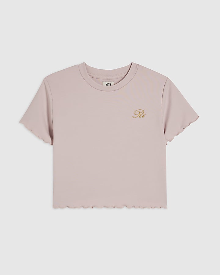 Girls Pink Soft Touch RI T-Shirt