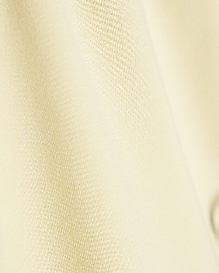 Girls Yellow Side Tape Bow Shorts