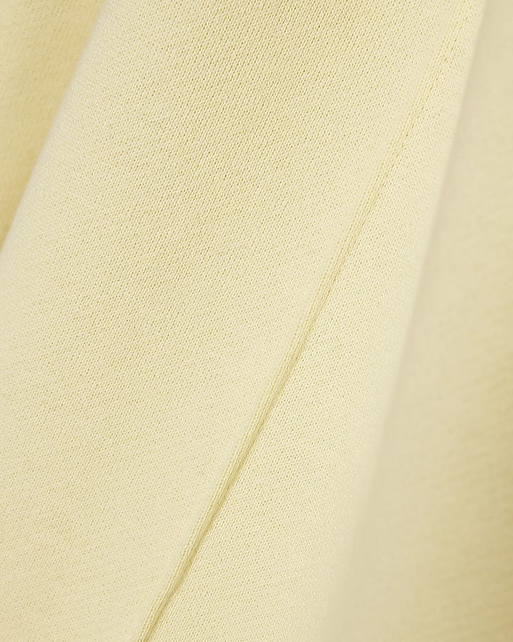 Girls Yellow Wide Leg Joggers