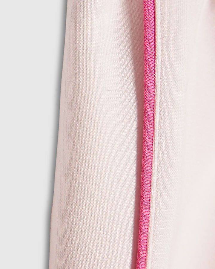 Girls Pink Side Tape Bow Shorts