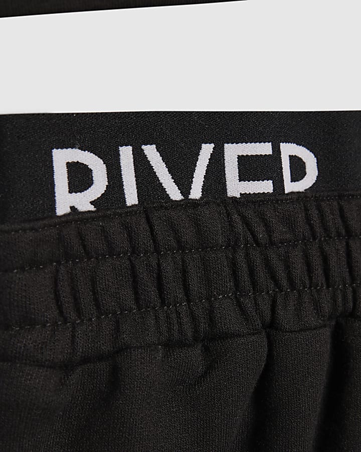 Girls Black 67 T-Shirt And Shorts Set