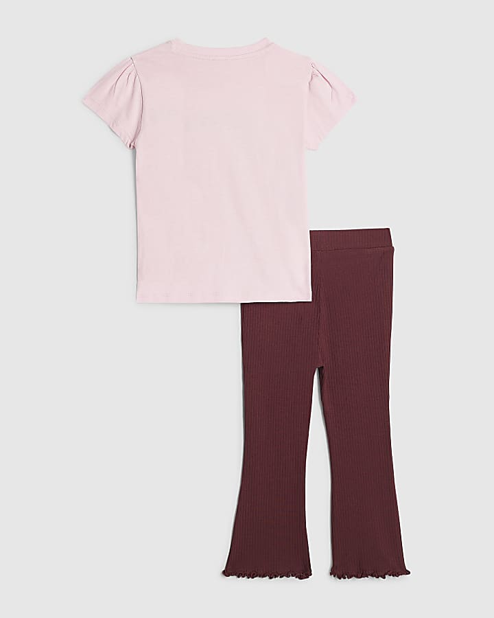 Mini Girls Pink Fashionista Leggings Set
