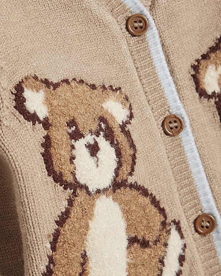 Baby Boys Beige Cutest Cuddle Club Knit Set