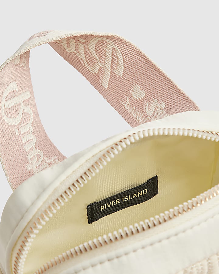 Girls Cream Top Handle RI Cross Body Bag