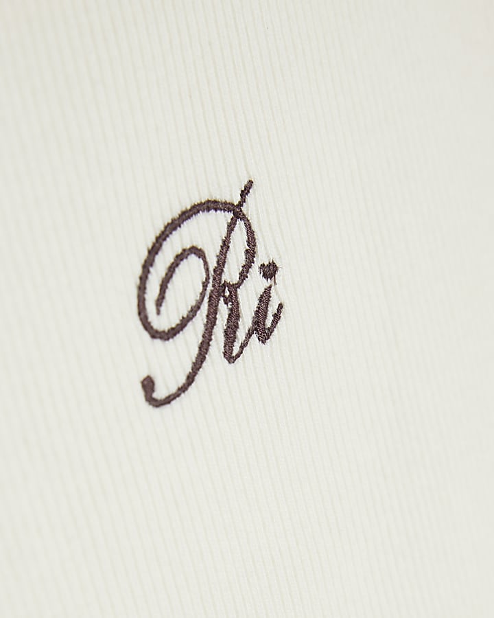 Girls Cream Whipstitch T-Shirt