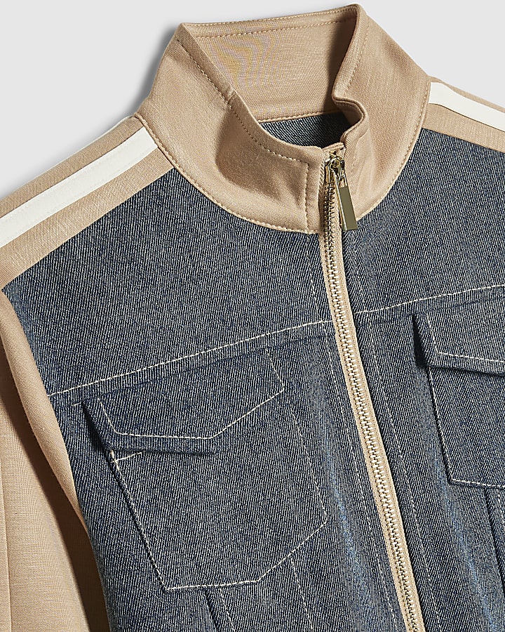 Girls Denim Hybrid Lightweight Jacket