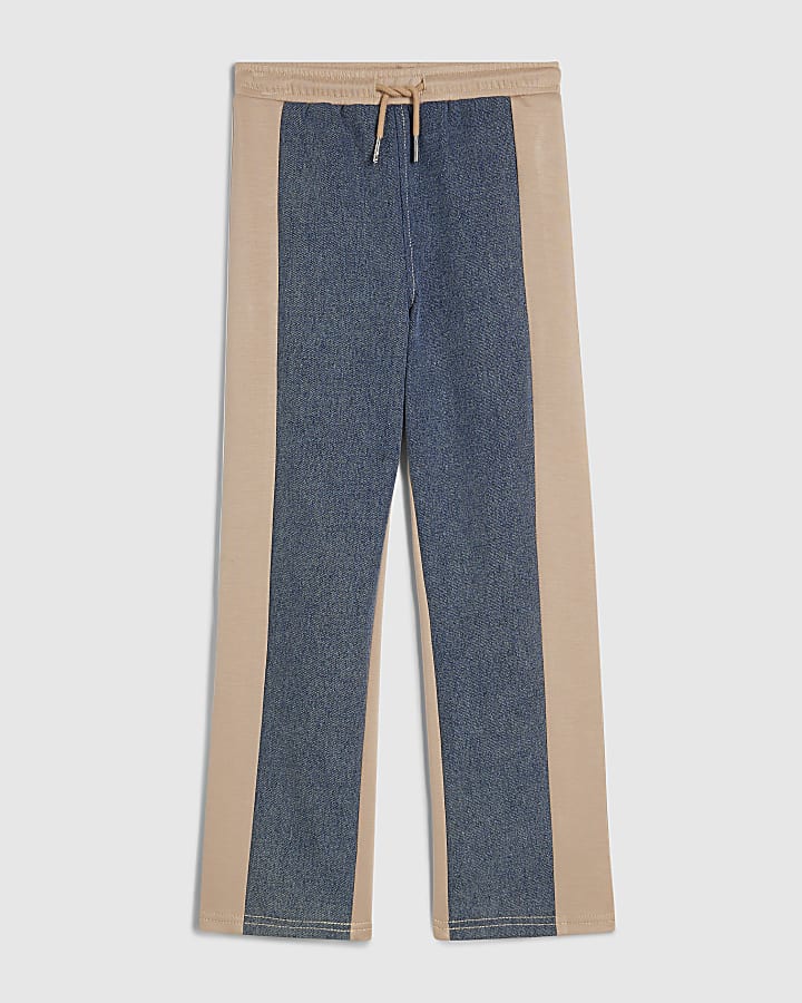 Girls Blue Hybrid Drawstring Straight Jeans