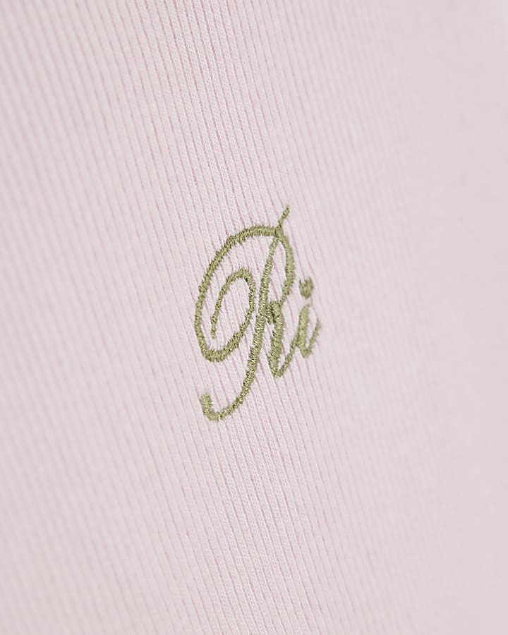 Girls Pink Whipstitch T-Shirt