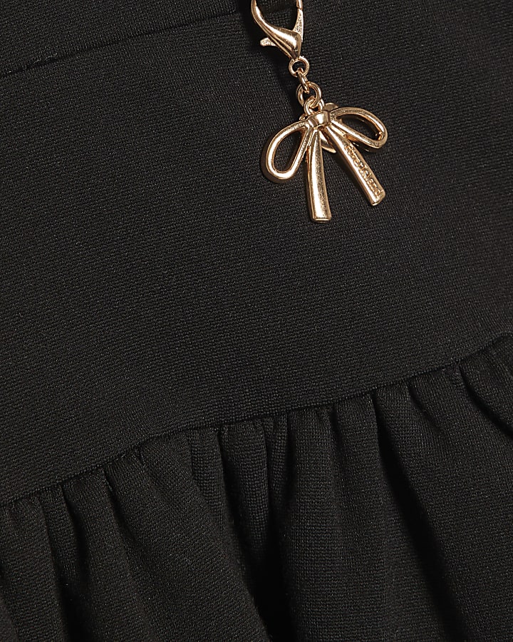 Girls Black Built In Shorts Rara Skirt