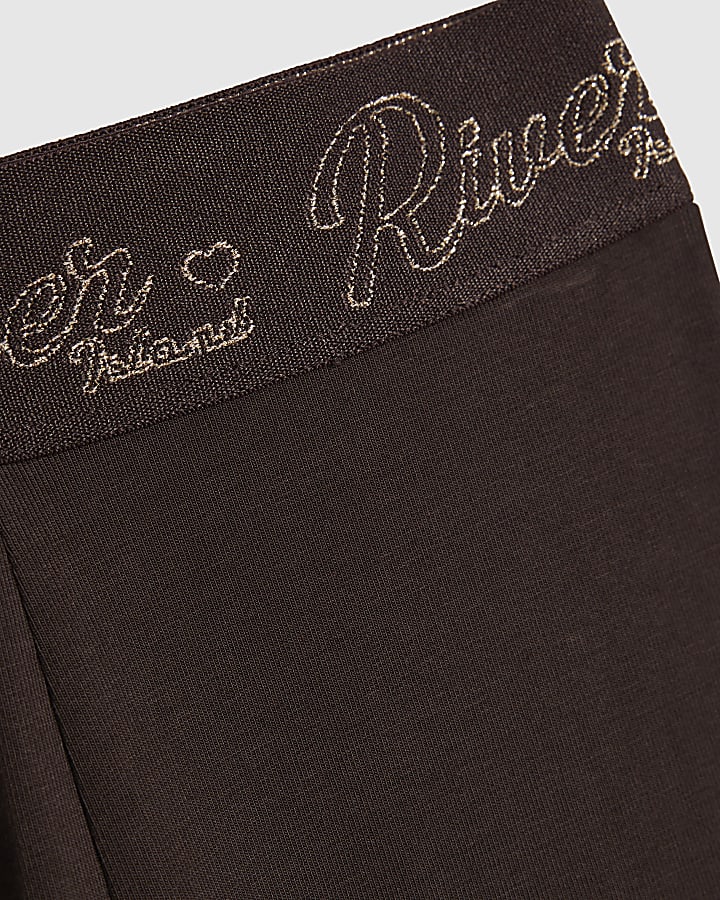 Mini Girls Brown RI Sweatshirt Set