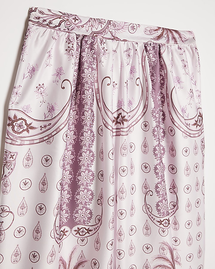 Girls Pink Satin Horse Trousers