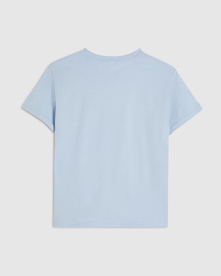 Girls Blue Capybara Queen T-Shirt