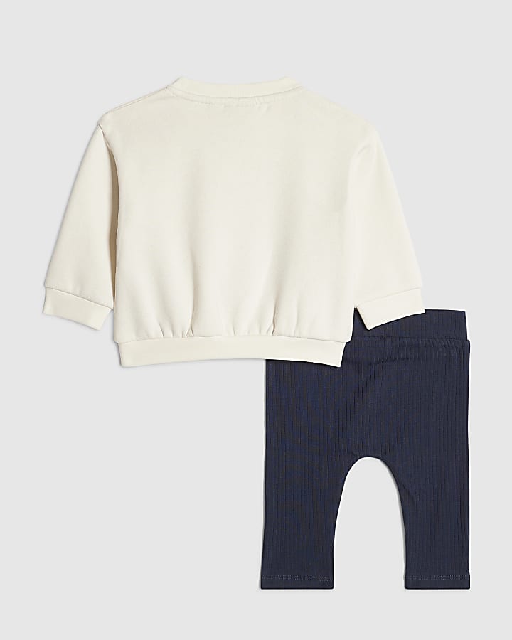 Baby Boys Navy Cuddle Club Sweatshirt Set