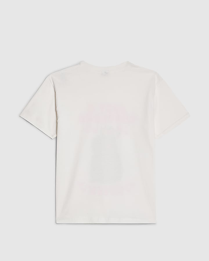 Girls White Capybara Queen T-Shirt