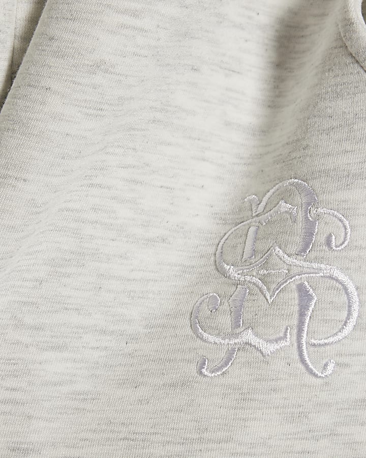 Boys Grey Premium Barrel Leg Joggers