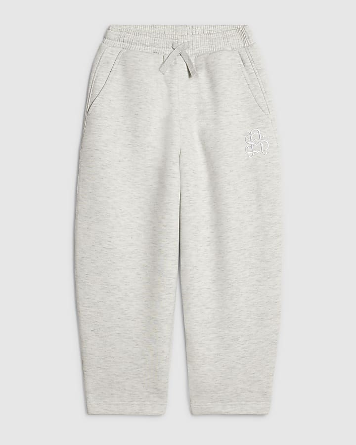 Boys Grey Premium Barrel Leg Joggers