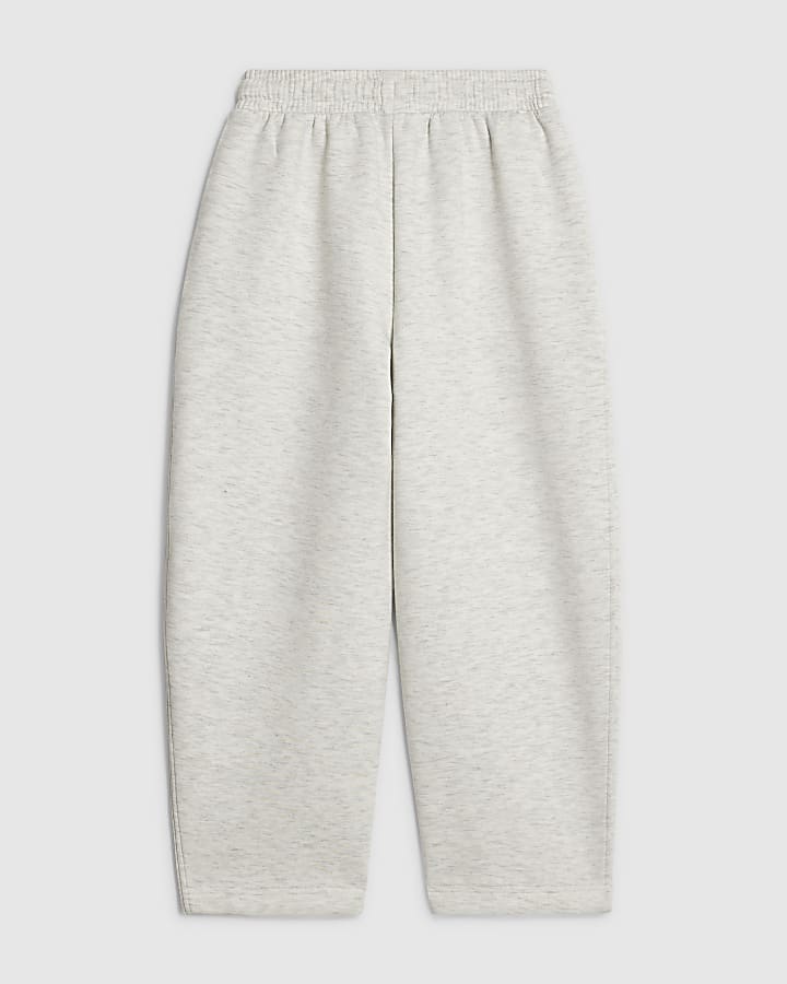 Boys Grey Premium Barrel Leg Joggers