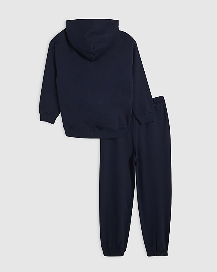 Boys Navy RR Hoodie And Joggers Set