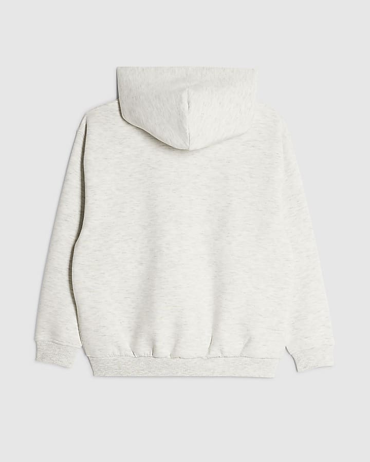 Boys Premium Grey Zip Through Hoodie