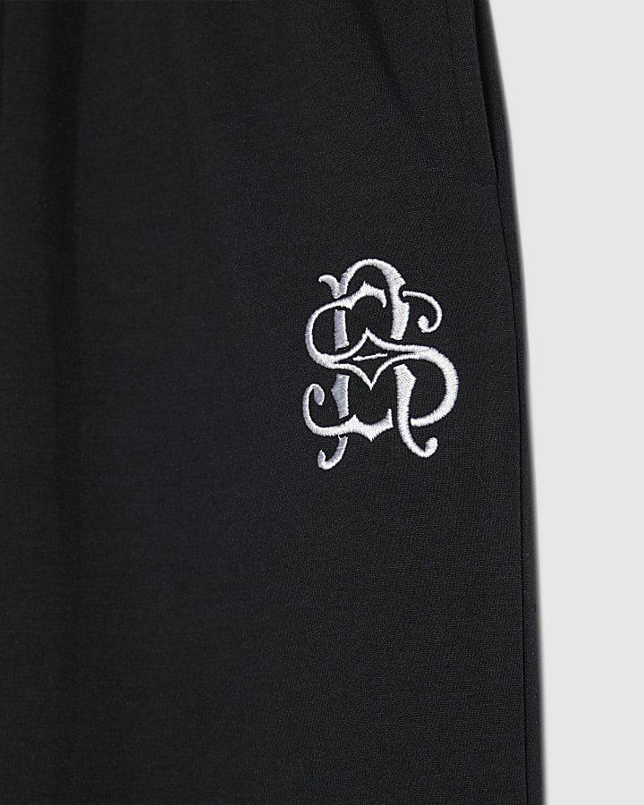 Boys Black RI Wide Leg Joggers