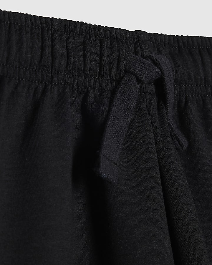 Boys Black RI Wide Leg Joggers