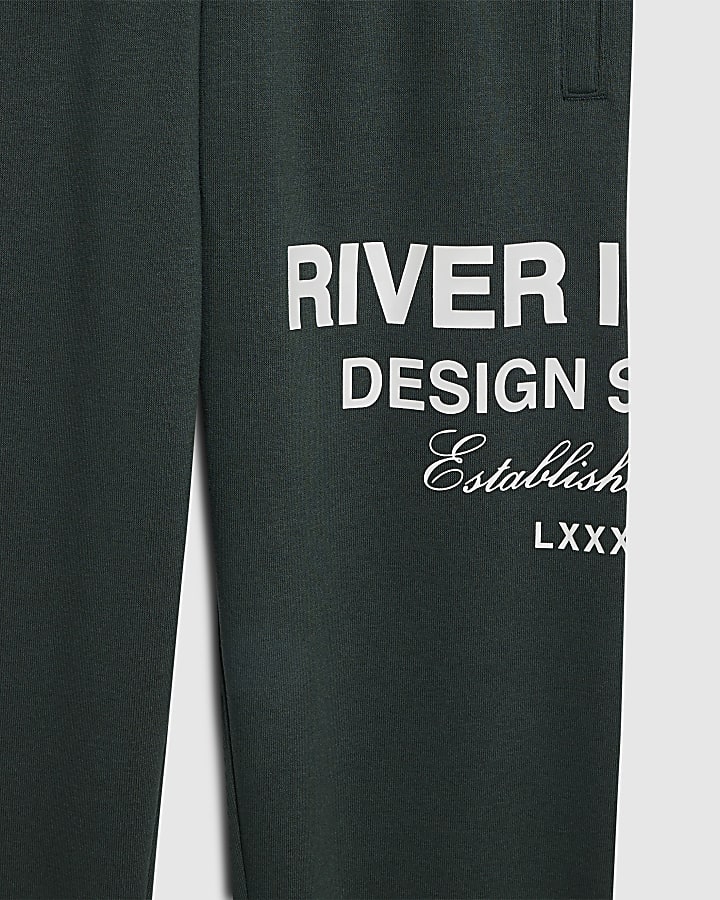 Boys Green RI Branded T-Shirt And Jogger Set