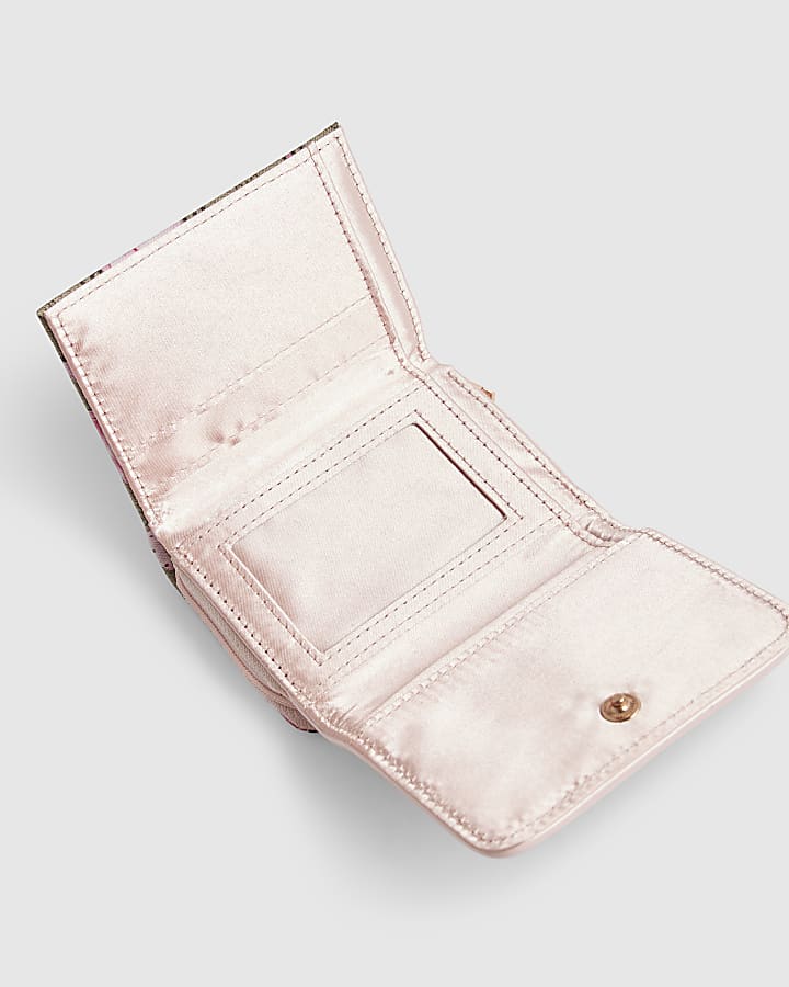 Girls Brown RI Bow Monogram Purse