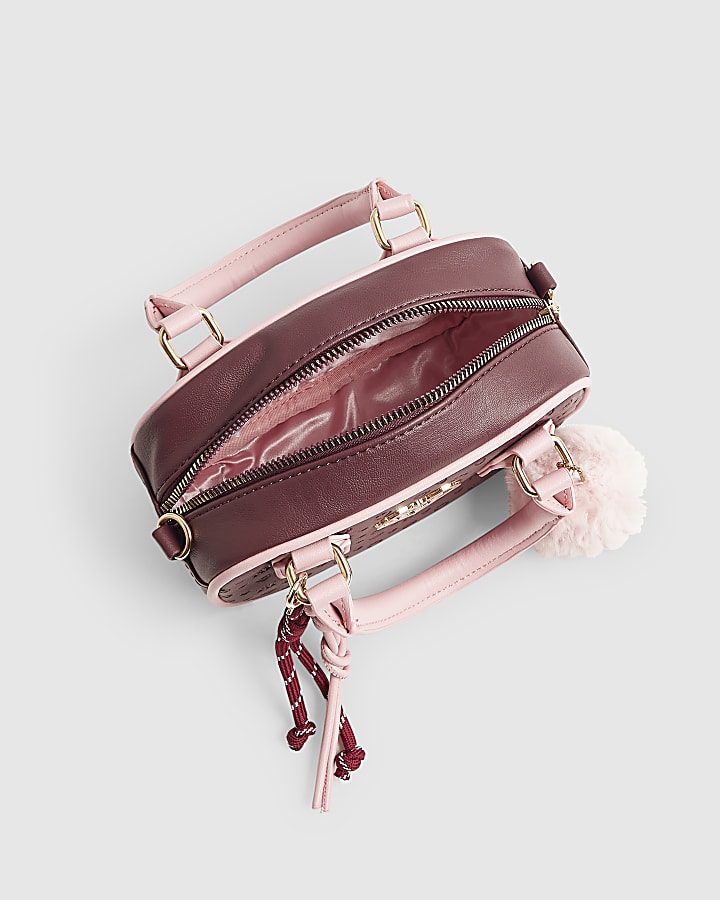 Red Monogram Mixed Charm Cross Body Bag