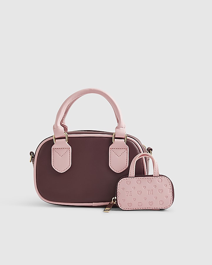 Red Monogram Mixed Charm Cross Body Bag