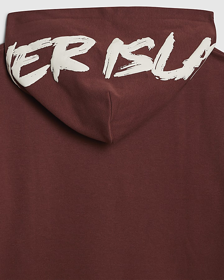 Boys Brown RI Branded Hoodie Set