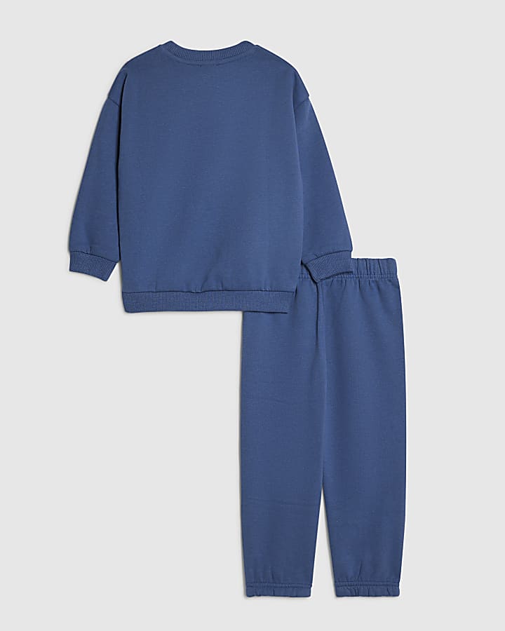 Mini Boys Blue River Studios Sweatshirt Set
