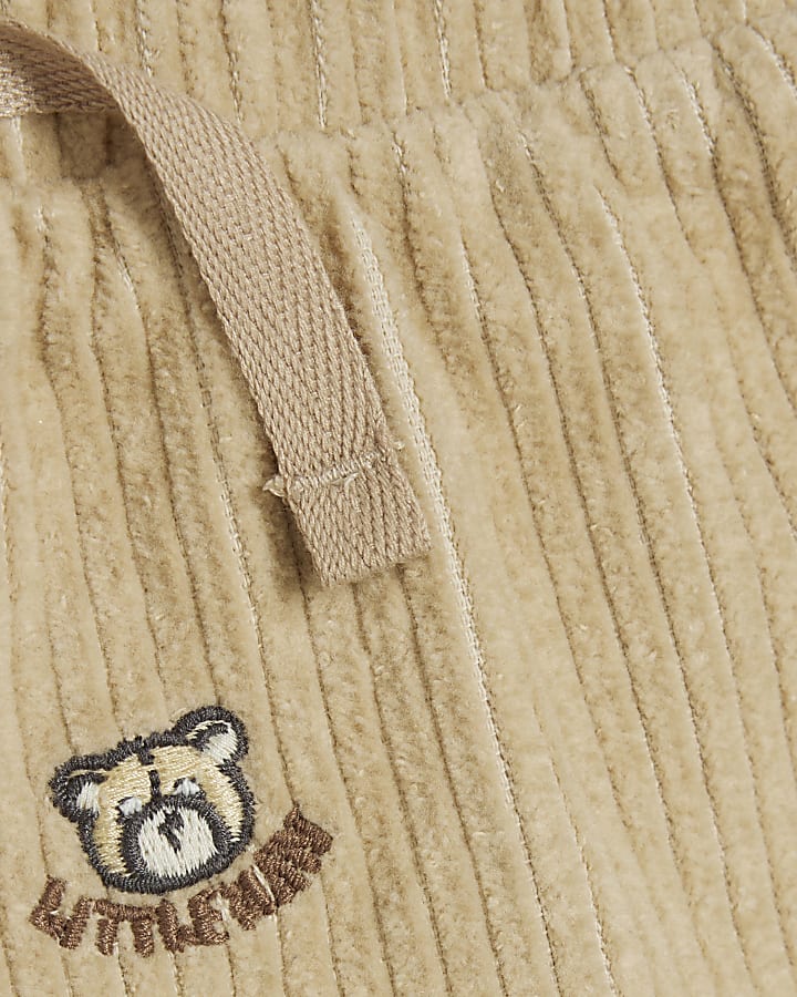 Baby Boys Cream Bear Shacket 3 Piece Set